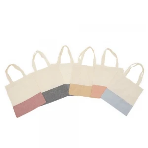 Sacolas de algodao cru